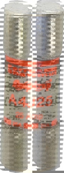 Cylindrical Fast-Acting Fuse: J, 25 A, 20.6 mm Dia